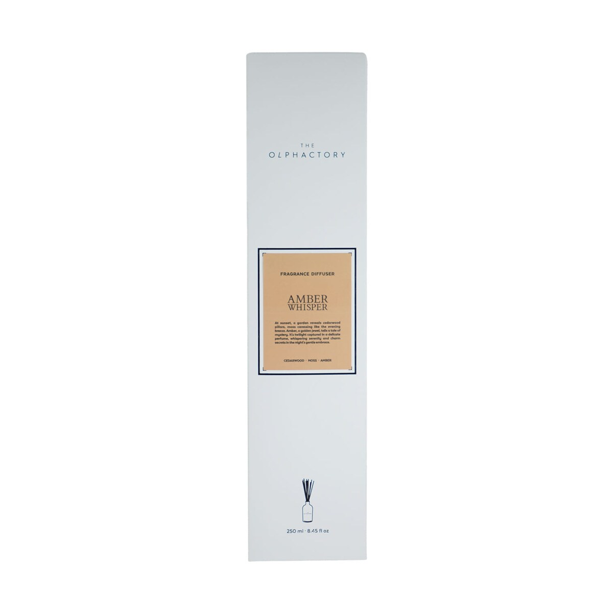 Dyfuzor zapachowy 250 ml, AMBER WHISPER, White Insignia