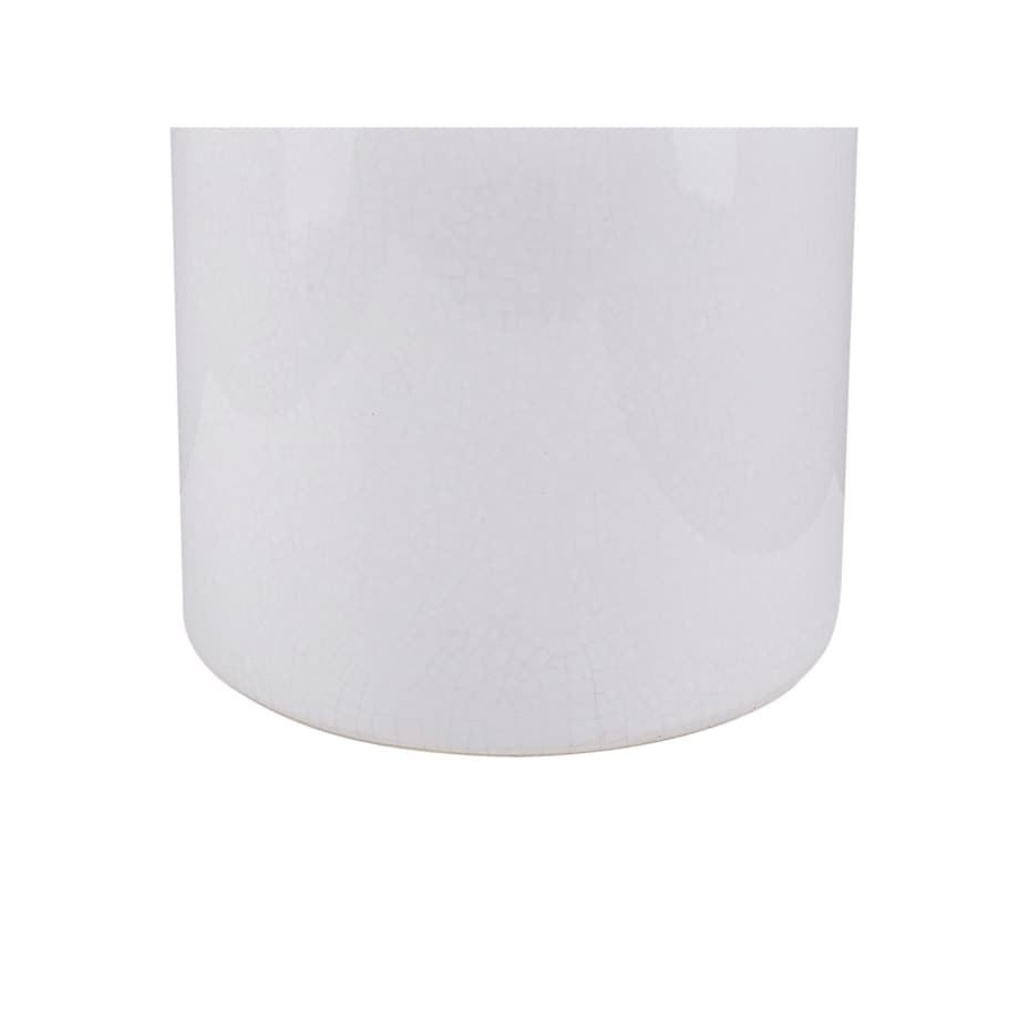 Wazon na kwiaty ceramiczny biały ANKON