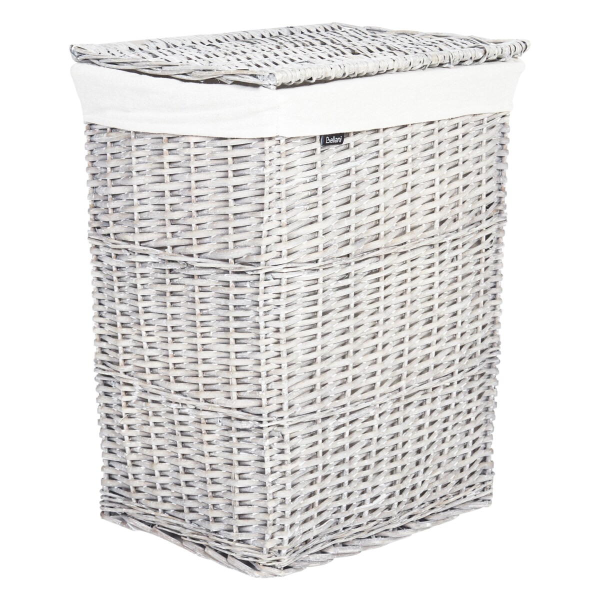 Zestaw 5 koszy wiklinowych szary ELLA