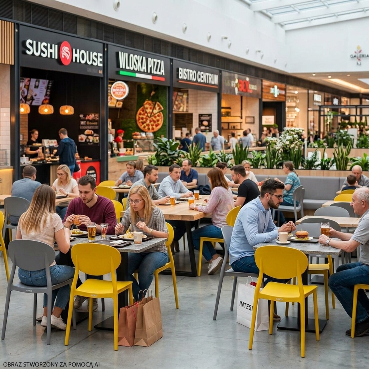 Krzesło Elko do jadalni i ogrodu plastikowe sztaplowane szare