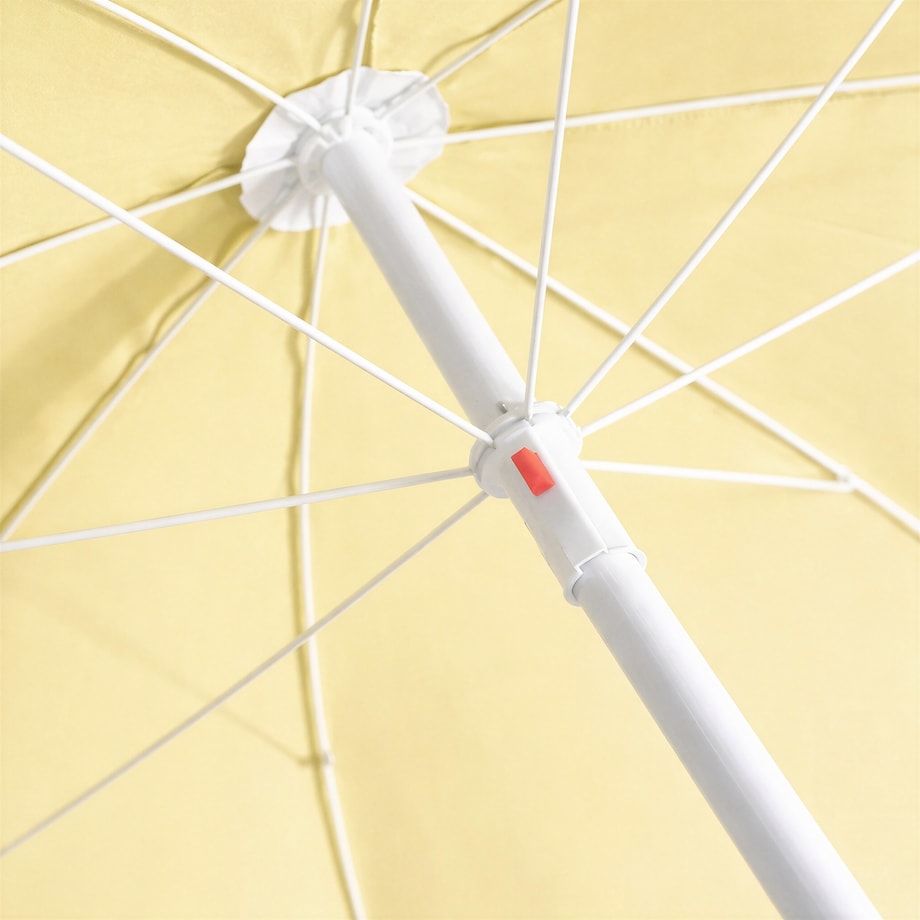 Parasol Ogrodowy Plażowy Na Balkon Taras Łamany Z Falbaną 240 Cm