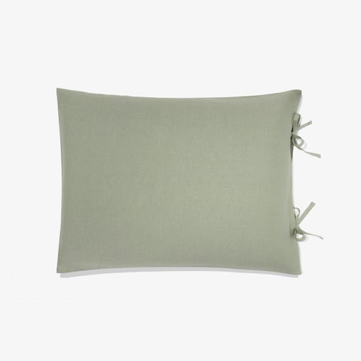 Poszewka lniana 45x60 zielona
