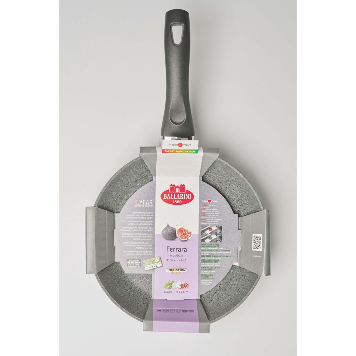 Głęboka patelnia granitowa indukcyjna Ballarini Ferrara - 28 cm