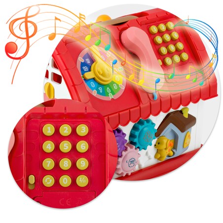 Domek edukacyjny interaktywny mata składana dźwięki Ricokids