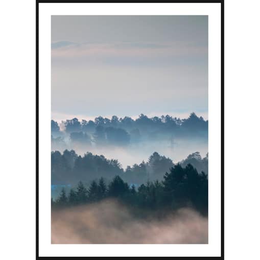 Poster Story, Plakat, Obraz - Skandynawski Las w Akwareli No2, wymiary 30 x 42 cm