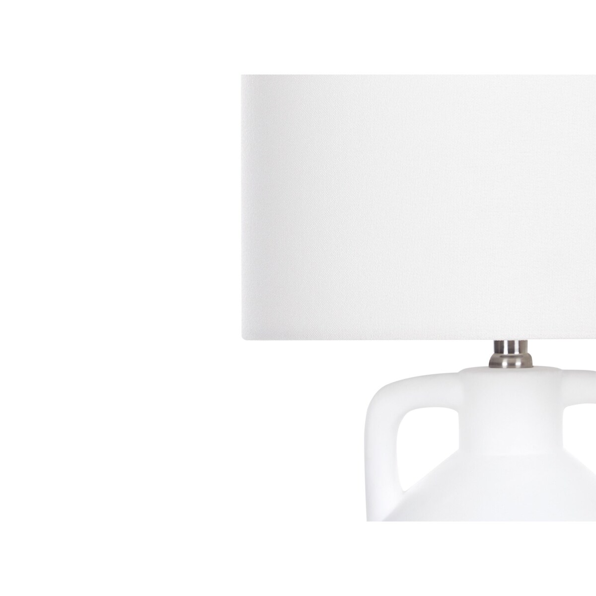 Lampa stołowa ceramiczna biała LABRADA