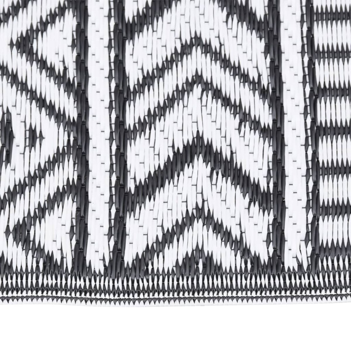 vidaXL Dywan zewnętrzny, ARAKIL czarny, 80 x 250 cm, PP