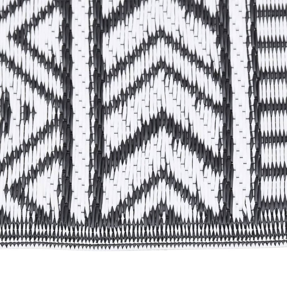 vidaXL Dywan zewnętrzny, ARAKIL czarny, 80 x 250 cm, PP