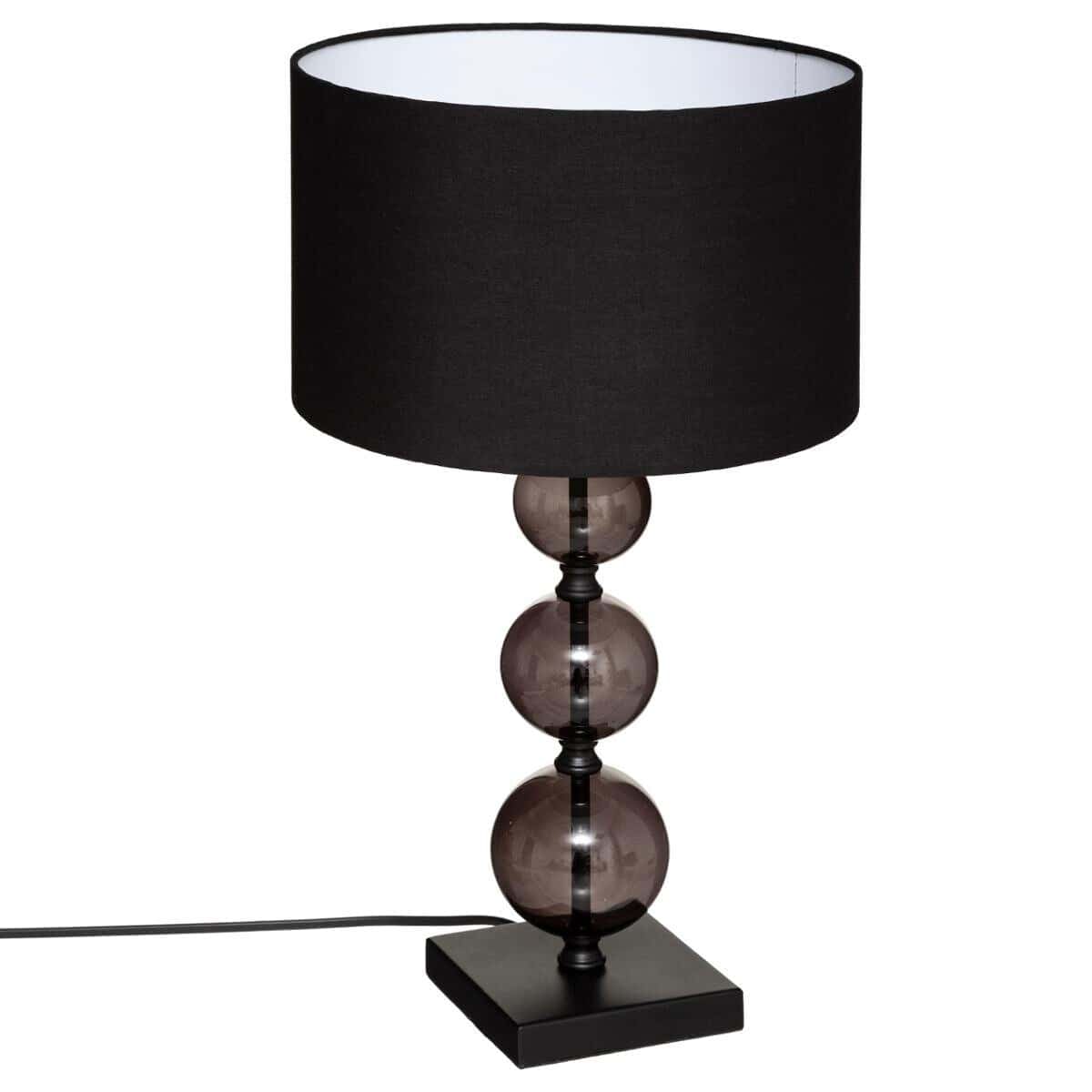 Lampa stołowa ALMA, wys. 52 cm, kolor czarny, metal