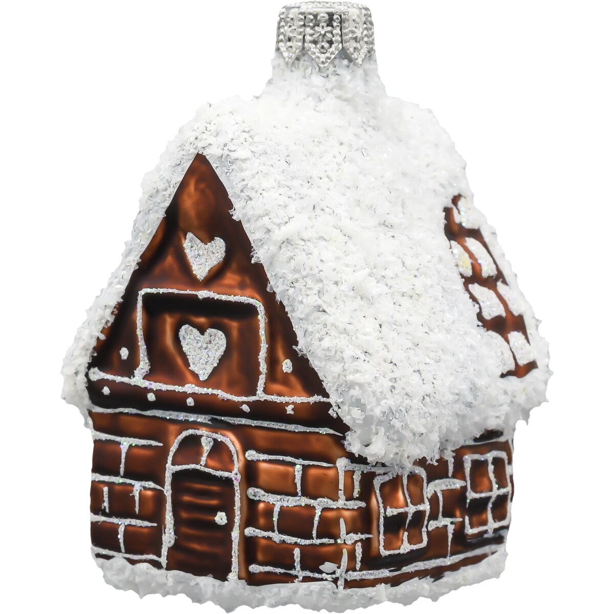 Bombka choinkowa: Piernikowy domek z sercem