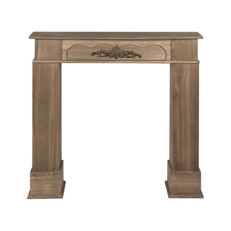 Portal kominkowy ciemne drewno NARNIA