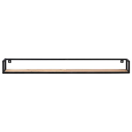 vidaXL Półki ścienne, 2 szt., 160 cm, lite drewno akacjowe