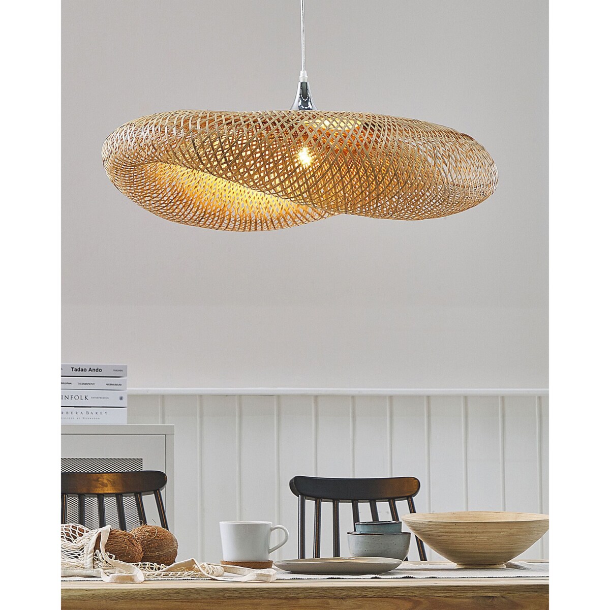 Lampa wisząca BOYNE Bambus Jasnobrązowy