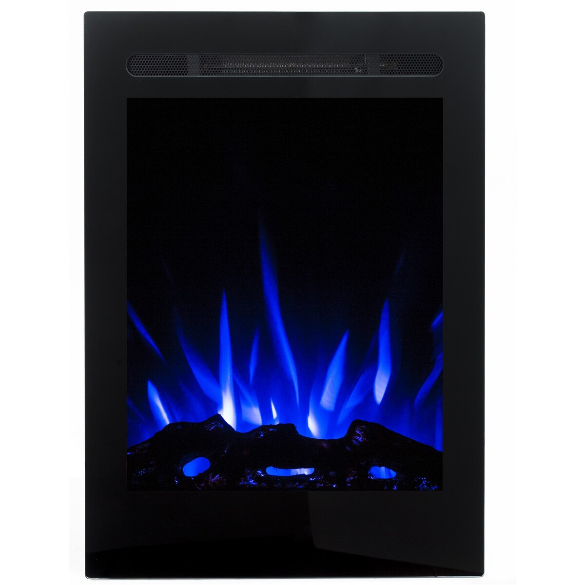 Kominek elektryczny AFLAMO Majestic 32 - ścienny i do zabudowy - 47x66x14 cm - kominek LED z funkcją grzania 750/1500 W