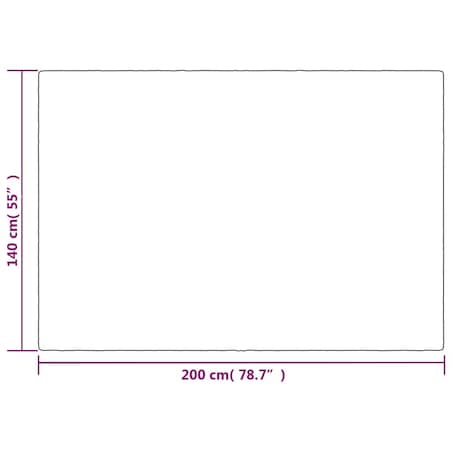 vidaXL Koc obciążeniowy z poszewką, szary, 140x200 cm, 10 kg, tkanina