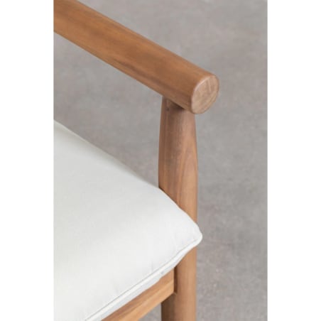 Zestaw ogrodowy: 5-osobowa sofa narożna, fotel i stolik kawowy z drewna akacjowego Melvin