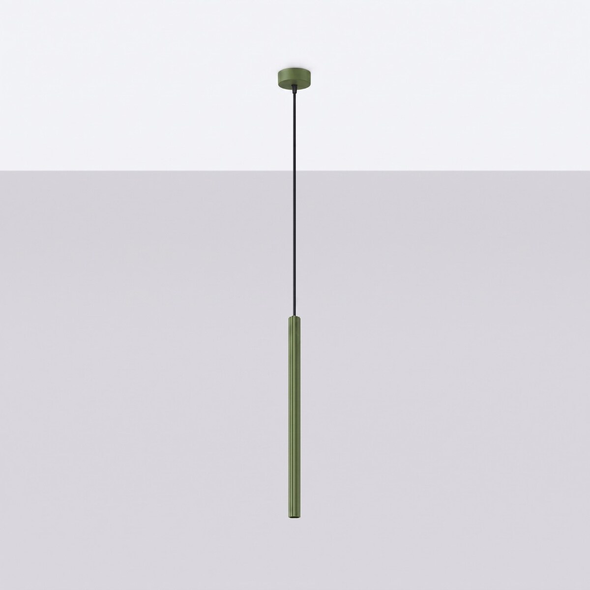 Lampa wisząca ARCHE 1 zielona oliwka