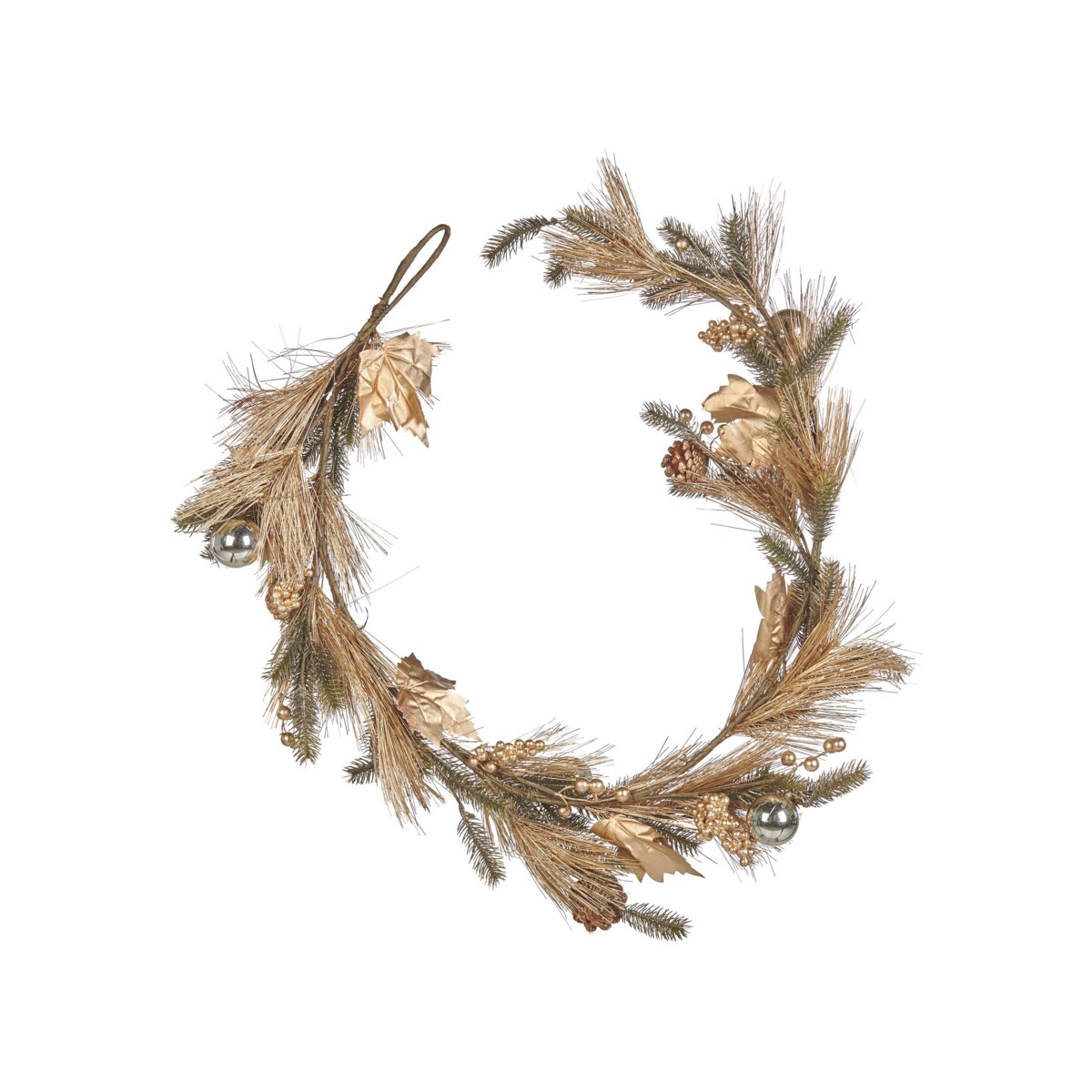 Świąteczna girlanda 150 cm zielono-złota MURCJA