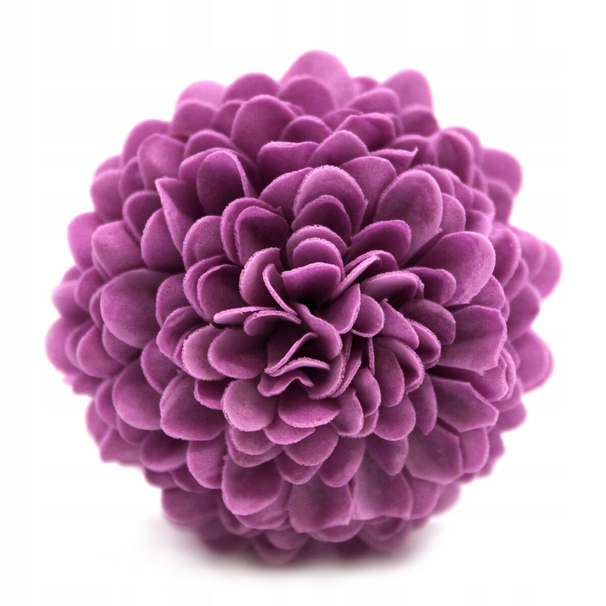 KWIATY MYDLANE chryzantema FIOLETOWA główka na bukiet stroik z mydła flower