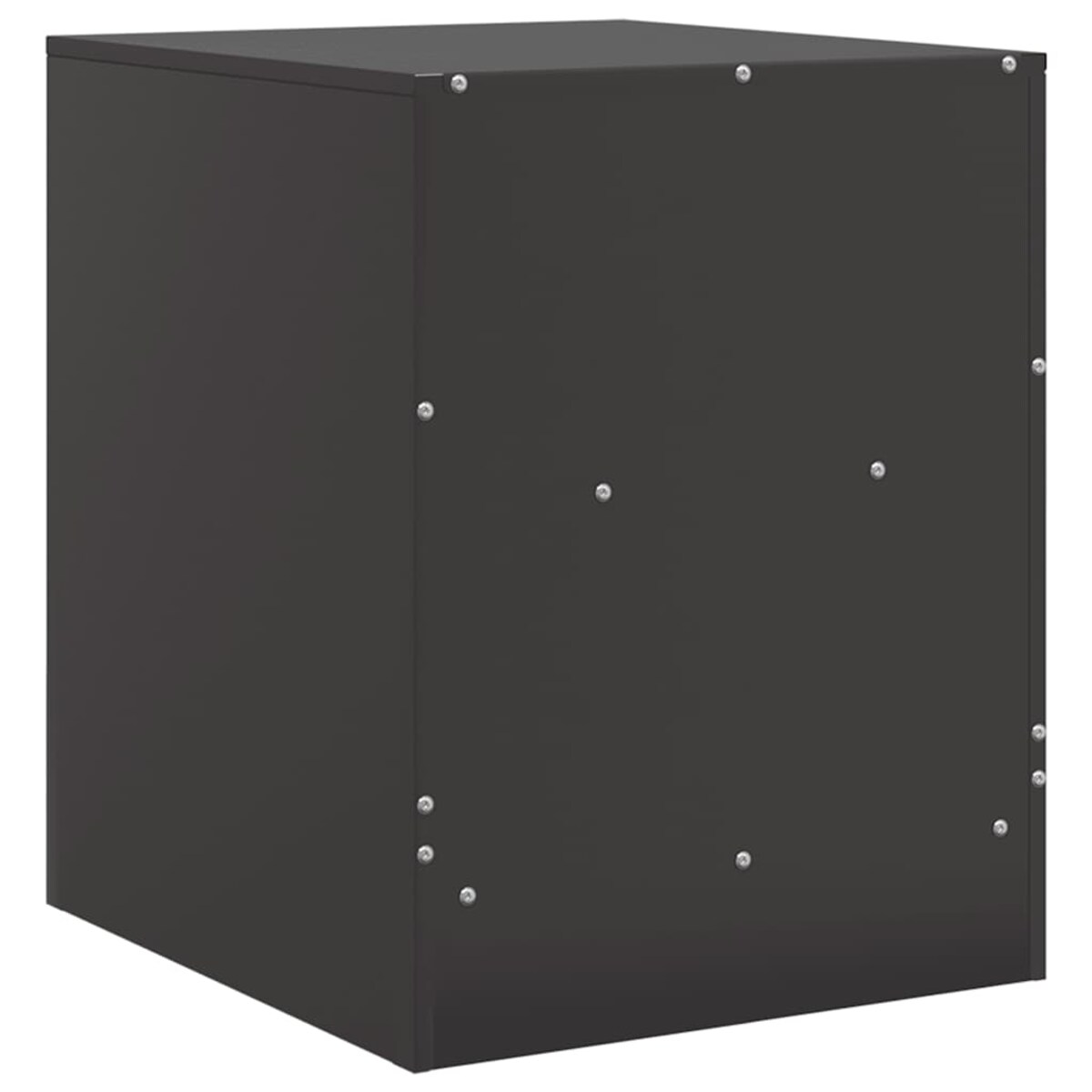 vidaXL Szafki nocne, 2 szt., czarne, 34,5x39x44 cm, stal