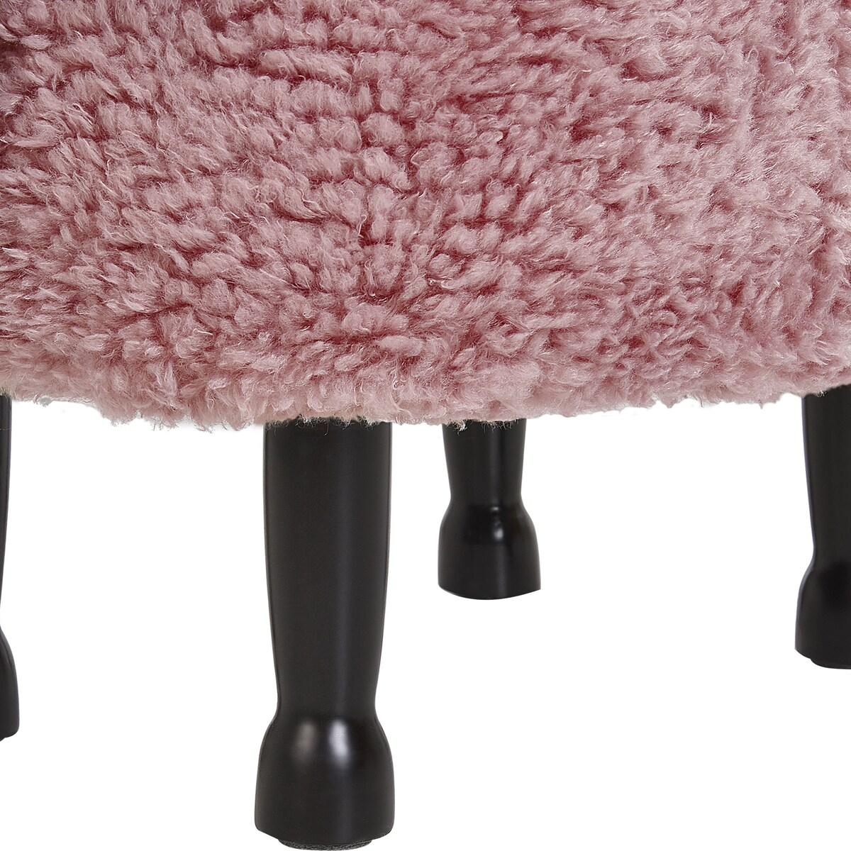 Pufa zwierzak ze schowkiem SHEEP Różowy Baranek