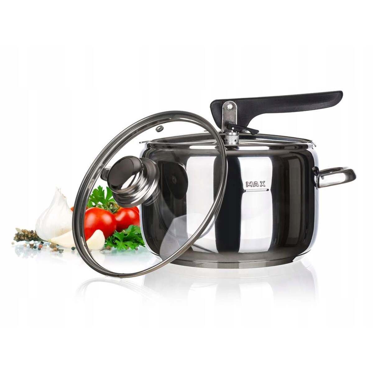 SZYBKOWAR GARNEK PAROWY 5 L + POKRYWKA indukcja do szybkie gotowanie