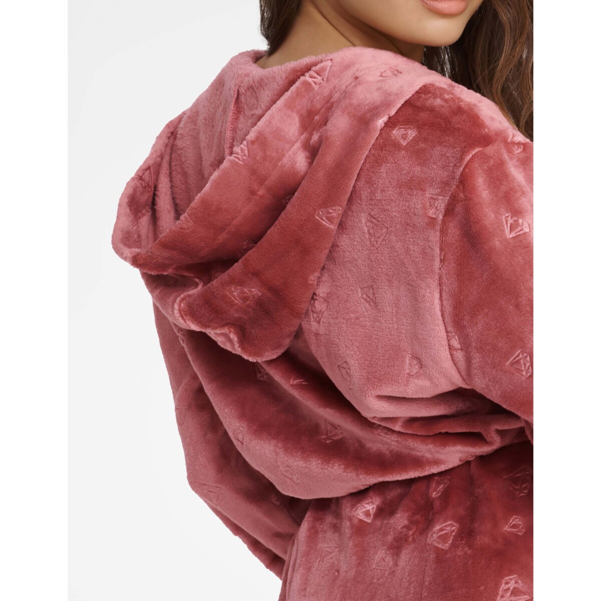 Szlafrok Glossy 41066-39X Różowy Różowy, L/XL