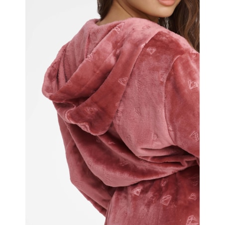 Szlafrok Glossy 41066-39X Różowy Różowy, L/XL