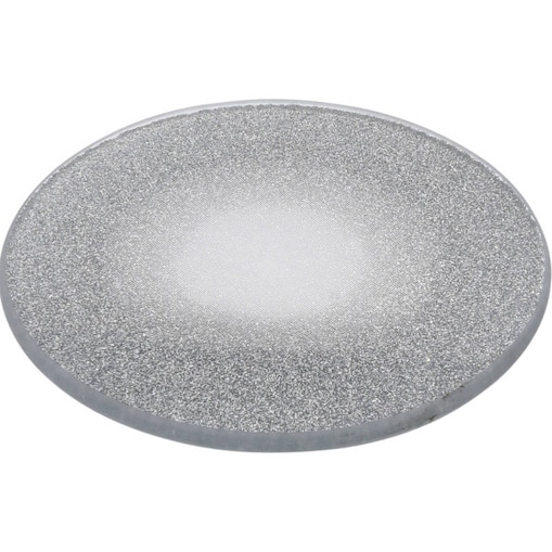 Talerz dekoracyjny, srebrny brokatowy