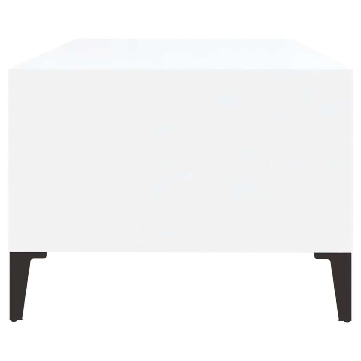 vidaXL Stolik kawowy, biały o wysokim połysku, 90x50x36,5 cm