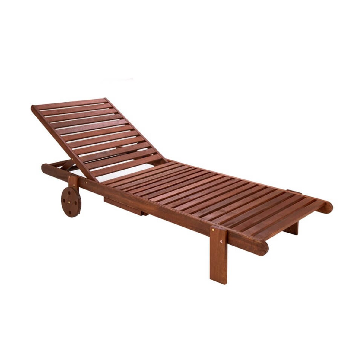 Drewniany leżak ogrodowy Azure 5900168832466 King Home na taras brązowy