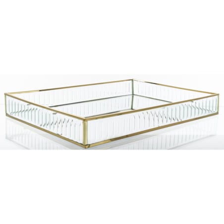 Taca dekoracyjna szklana 35 x25x4,5 cm VETRU prostokątna