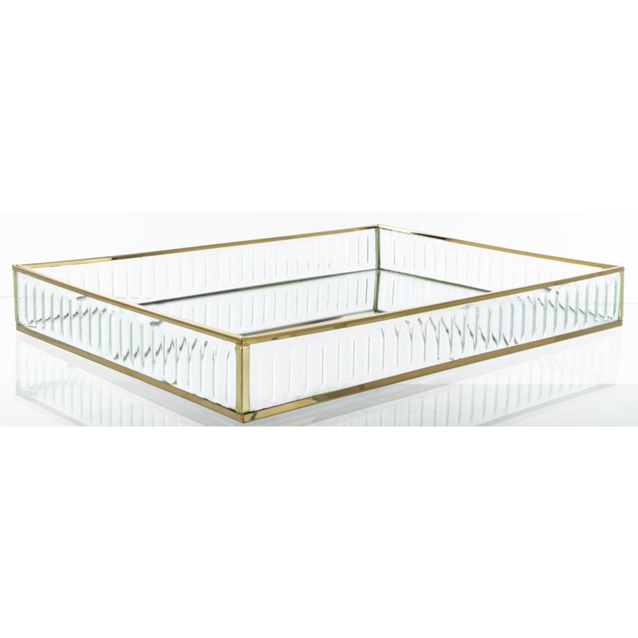 Taca dekoracyjna szklana 35 x25x4,5 cm VETRU prostokątna