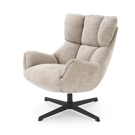 Fotel tapicerowany ORINOKO beżowy obracany