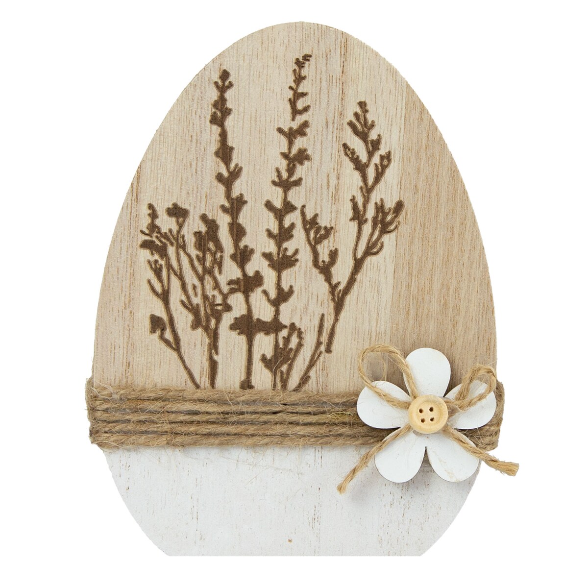 Ozdoba Jajko Wielkanocne 14 Cm Dekoracja Pisanka Na Stół Drewniane Zatrwian