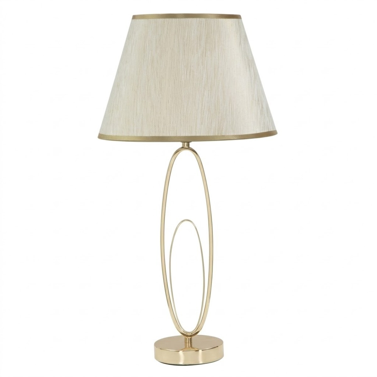 Lampa stołowa GLAM FLUSH, metalowa, złota, Ø 30x58 cm