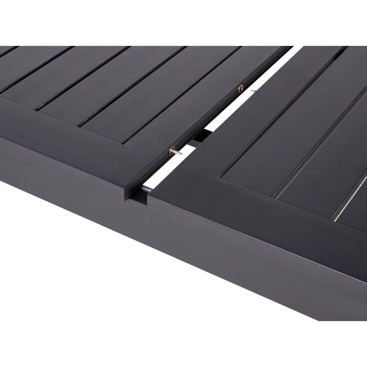 Stół ogrodowy 180/240 x 90 cm Plastik Ciemnoszary SKALOMA