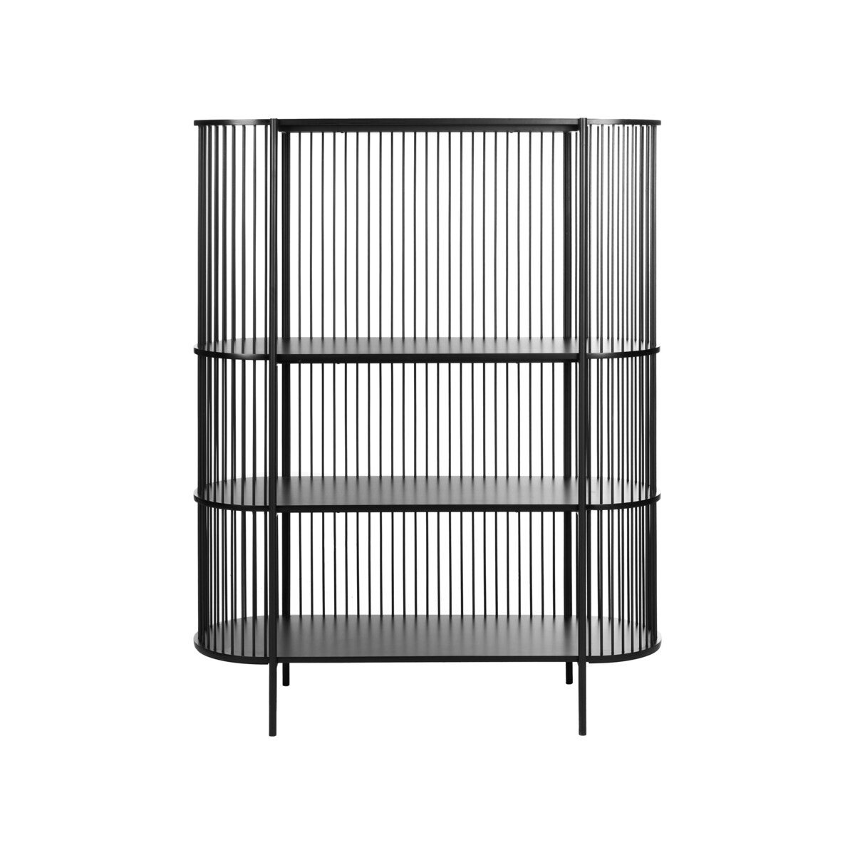 Regał 3 półki BIRSON 151 cm Czarny