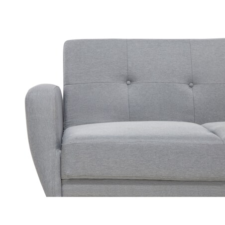 Sofa rozkładana 2-osobowa szara FLORLI