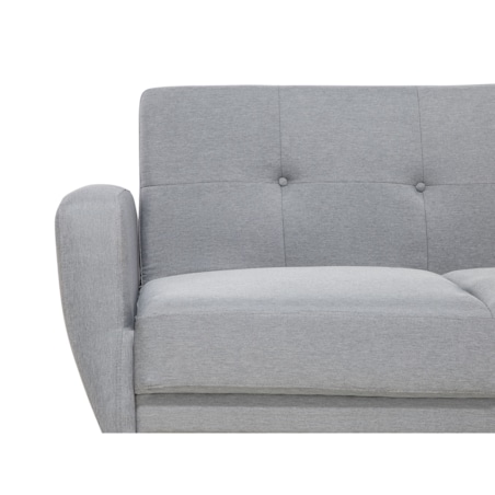 Sofa rozkładana 2-osobowa szara FLORLI