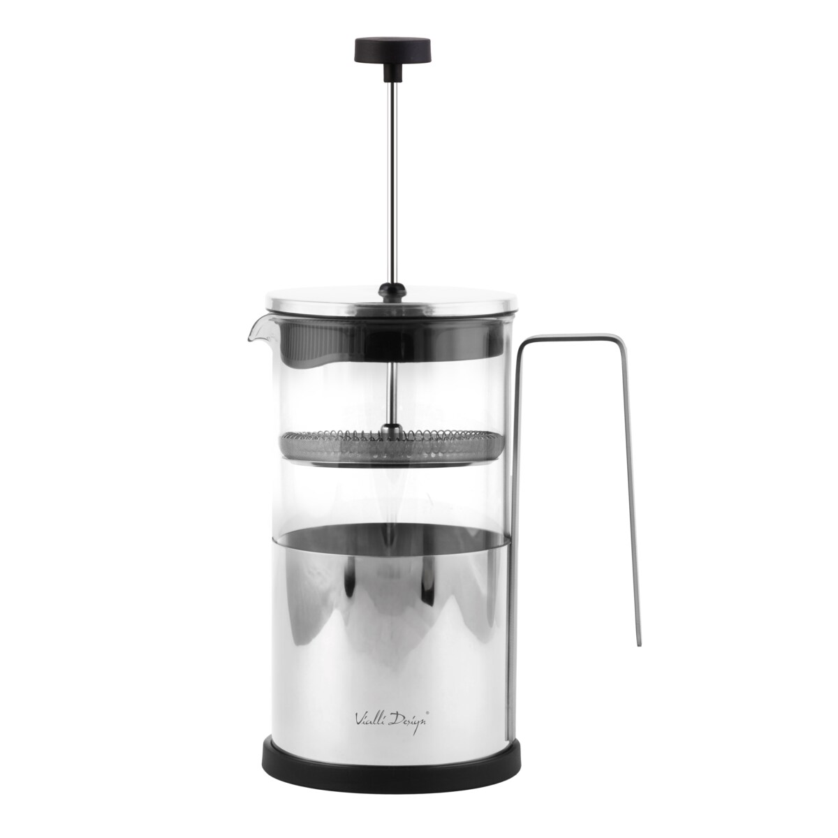 Zaparzacz do kawy i herbaty 1000 ml Diamante srebrny 0688