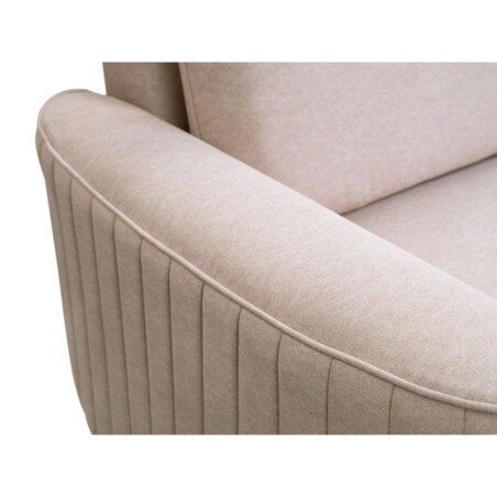 Narożnik z funkcją spania i pojemnikiem na pościel LOREN, beżowy