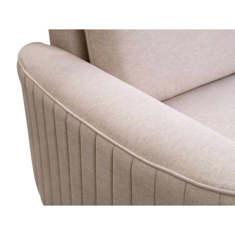 Narożnik z funkcją spania i pojemnikiem na pościel LOREN, beżowy