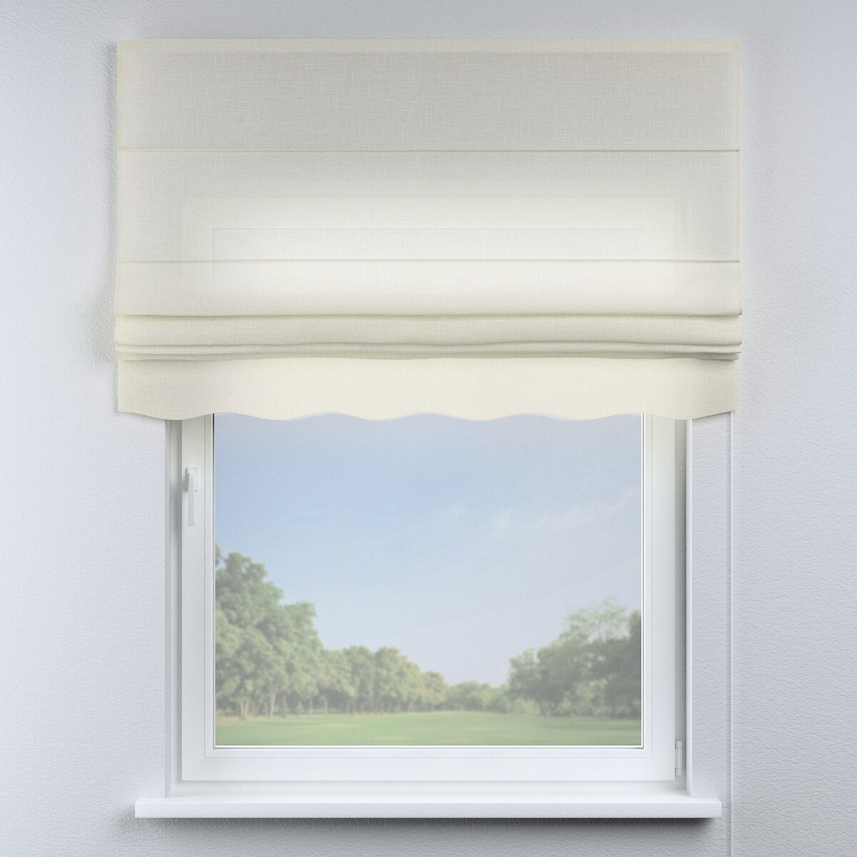 Roleta rzymska Florencja 120x150 prześwitujący ecru