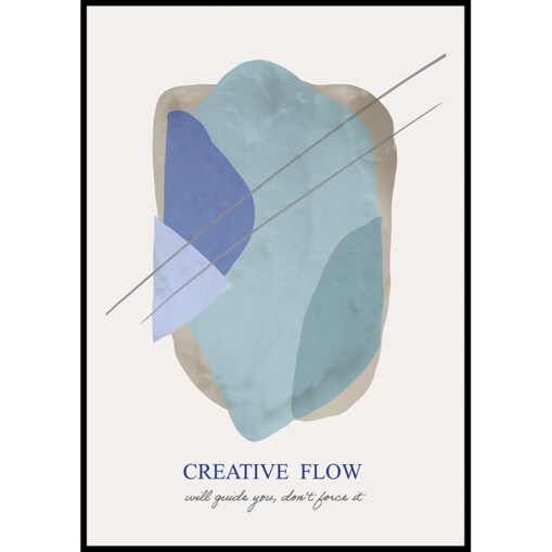 plakat creative flow 21x30 cm