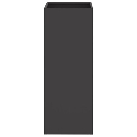 vidaXL Donica, czarna, 32x29x75 cm, stal