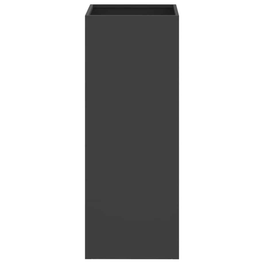 vidaXL Donica, czarna, 32x29x75 cm, stal