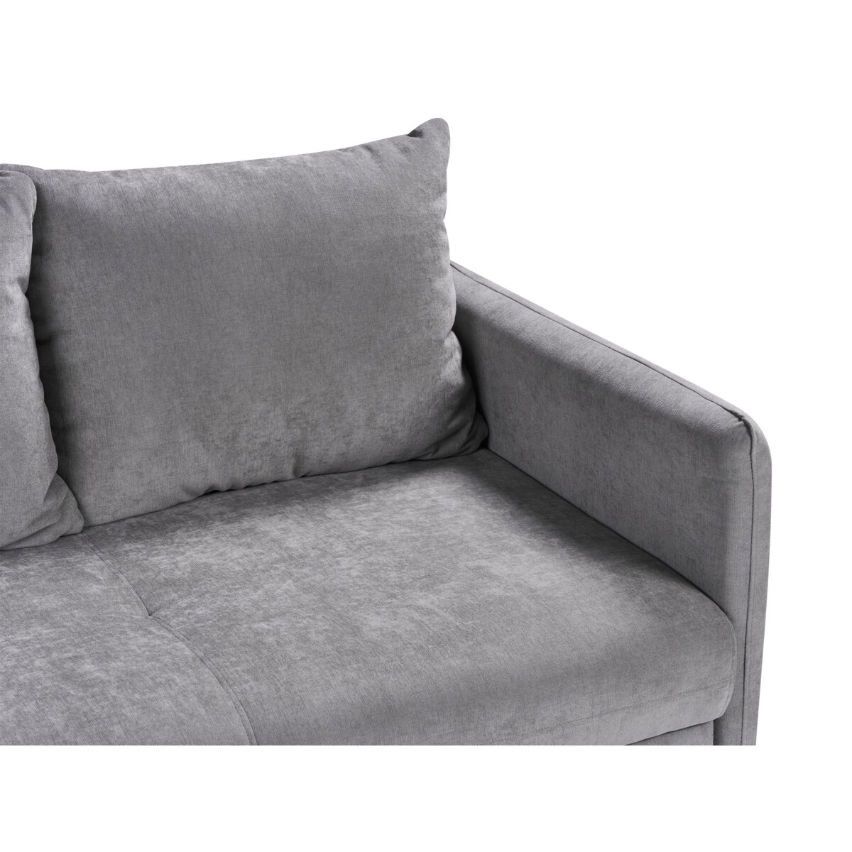 Sofa rozkładana HOLSEN Szary Tkanina