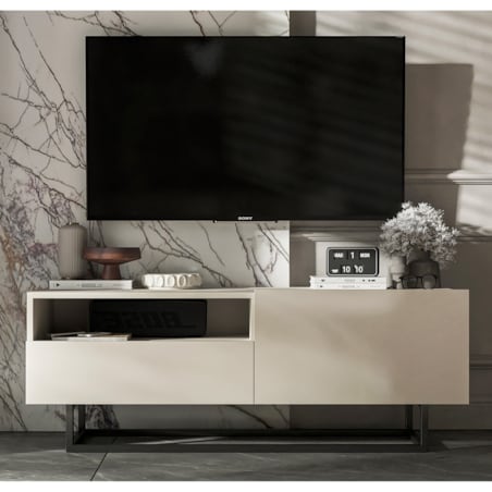 Szafka RTV Loft Industrialna Komoda RTV Szuflada Kaszmir Mat 120 cm