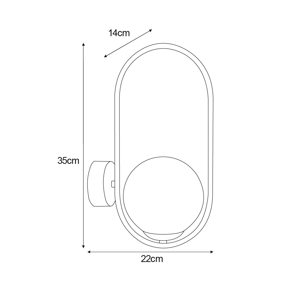Kinkiet K-5472 z serii MALTA